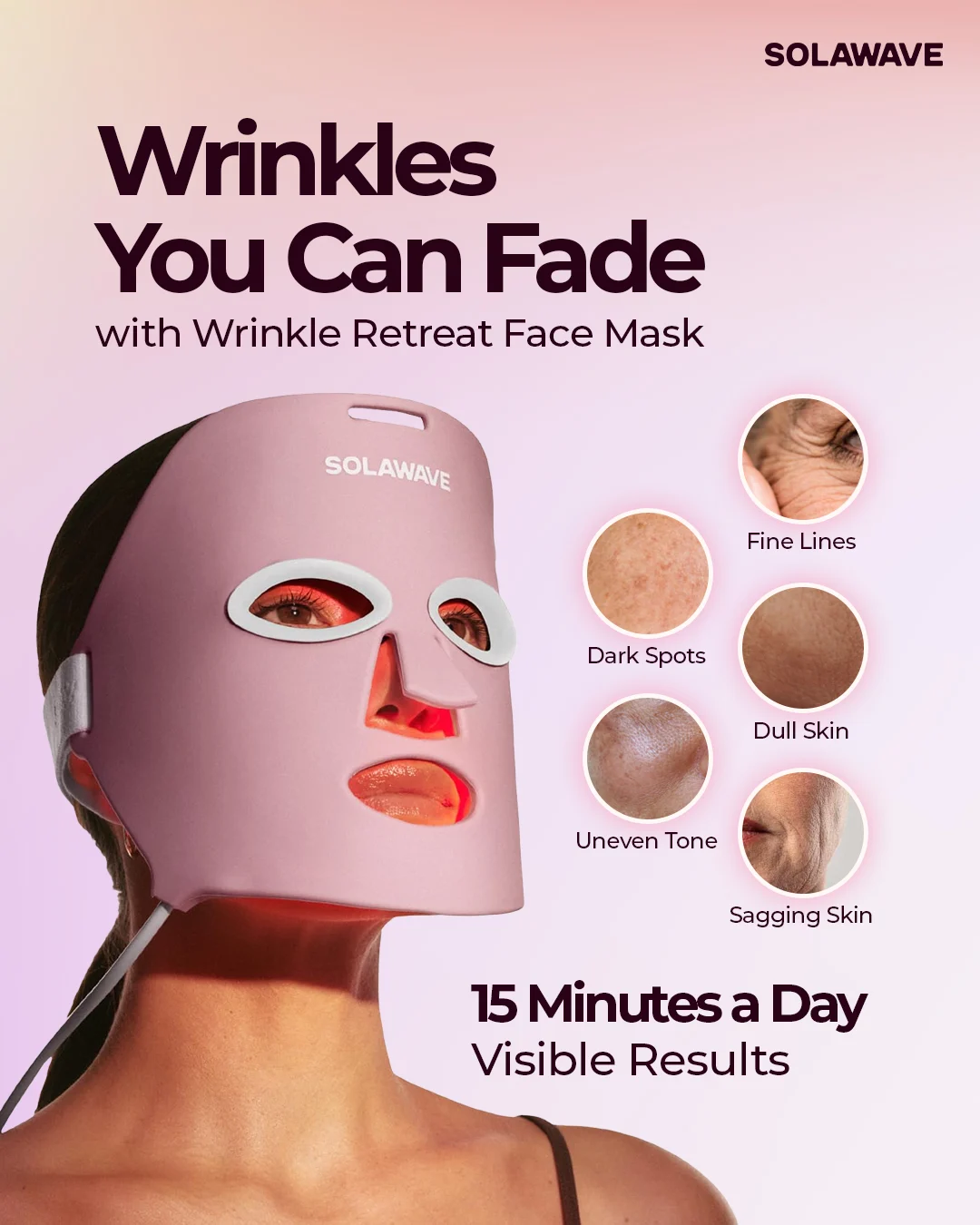 Solawave skincare wand static ad - Solawave campaign variant 2 - Meta ad by StaticMint