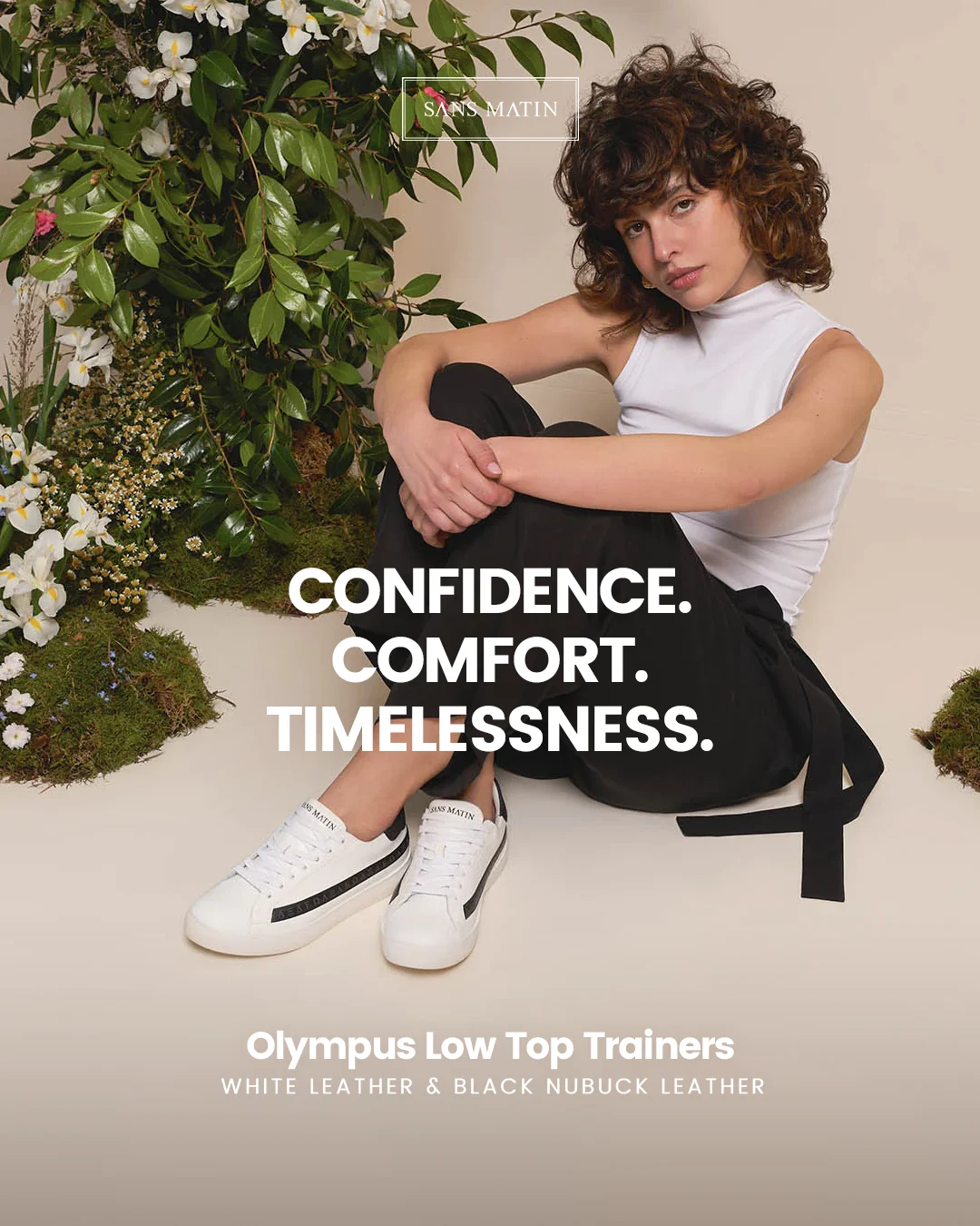 Sans Matin luxury shoes static ad - Sans Matin campaign variant 4 - Meta ad by StaticMint